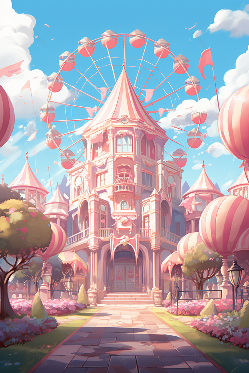 浪漫城堡数字艺术,插画/手绘图,插画/手绘图库,插画/手绘图下载,插画/手绘